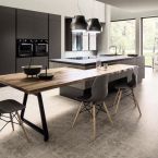 ar cucina Primavera legno con penisola e sgabelli offerta Sicilia Messina Catania 6